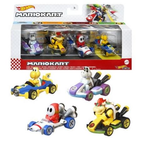 Hot Wheels MARIO KART 4KS ANGLIČÁK ASST