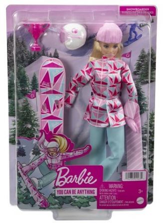 Barbie ZIMNÍ SPORTY - SNOWBOARDISTKA