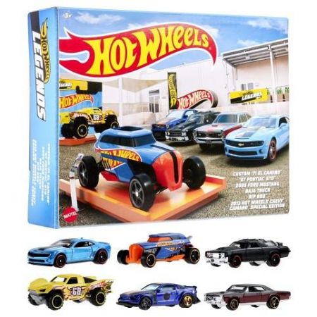 Hot Wheels 6KS TEMATICKÝ ANGLIČÁK - HOT WHEELS LEGENDY