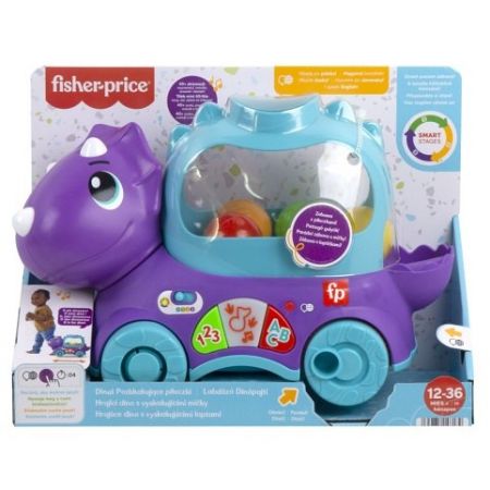 Fisher Price HRAJÍCÍ DINO S VYSKAKUJÍCÍMI MÍČKY