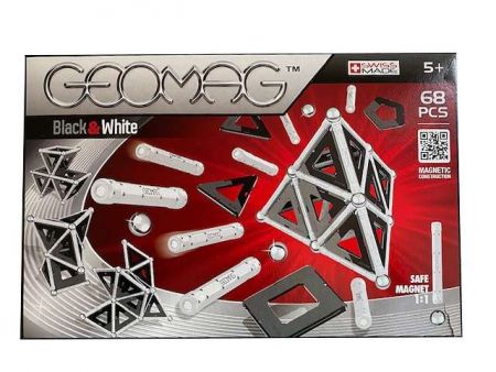 Geomag black&#39;n&#39;white stavebnice 68ks