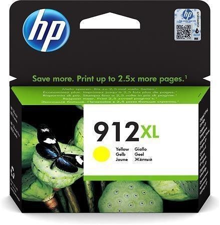 3YL83AE Inkoustová cartridge HP 912XL, do tiskárny OfficeJet 8023 All-in-One, žlutá, 825 s