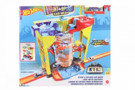 Hot Wheels City color shifters akční automyčka GRW37