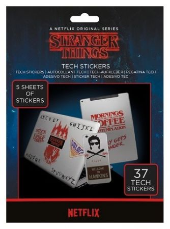 Samolepky Stranger Things, sada 37 ks