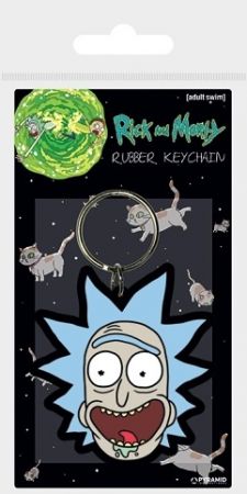 Klíčenka gumová, Rick and Morty - Rick crazy smile