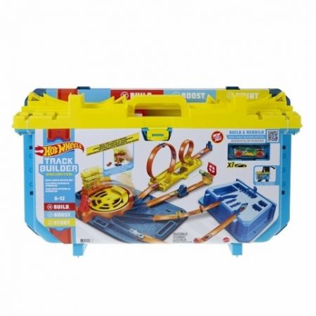 Hot Wheels track builder box super rychlý start