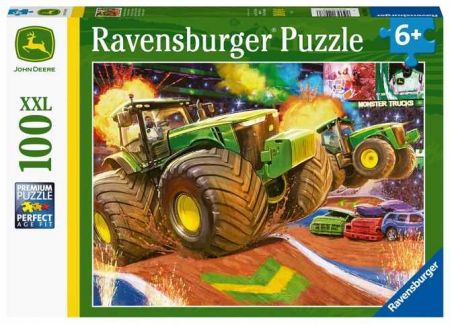 Puzzle John Deere: Velká kola 100 dílků