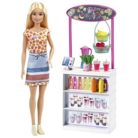 Barbie smoothie stánek s panenkou