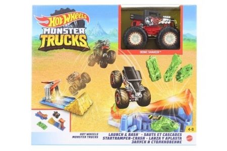 Hot Wheels monster trucks startuj a tref se herní set