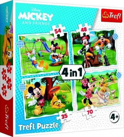 Puzzle 4v1 Mickey a Minnie