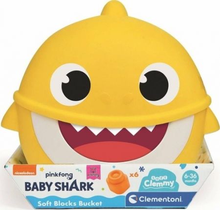 Kostky soft - 6 ks Baby Shark