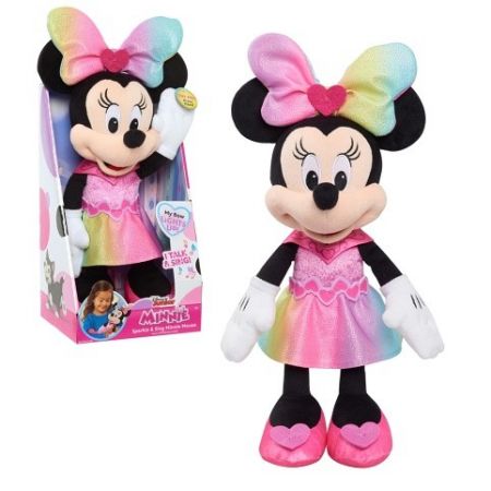 Minnie Mouse zpívající plyšak v lesklých šatičkách