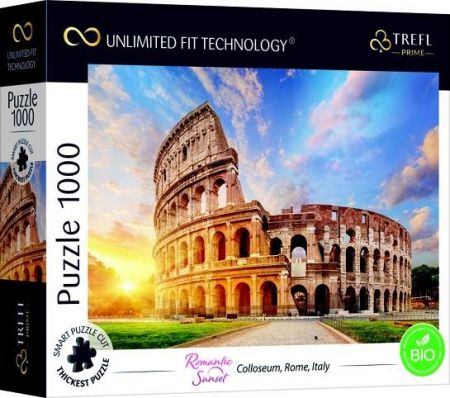 Puzzle prémiové Romantický západ slunce Coloseum Řím Itálie