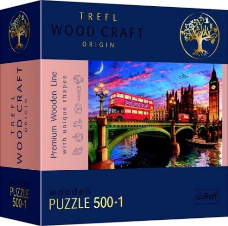 Puzzle dřevěné Londýn Westmister Big Ben 501 dílků