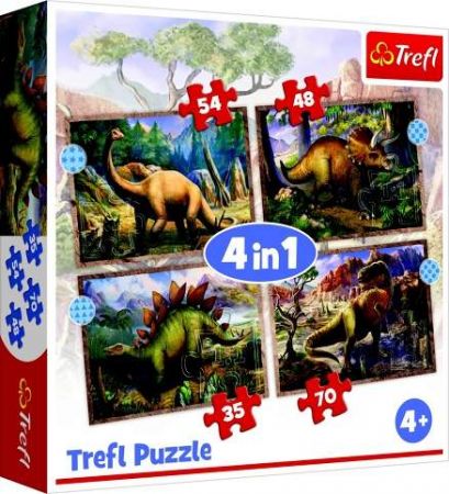 Puzzle 4v1 Dinosauři