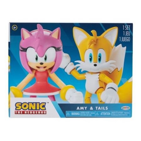 Figurky Sonic 2 ks Amy + Tails 10 cm