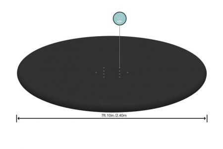 Kryt na bazén 240 cm