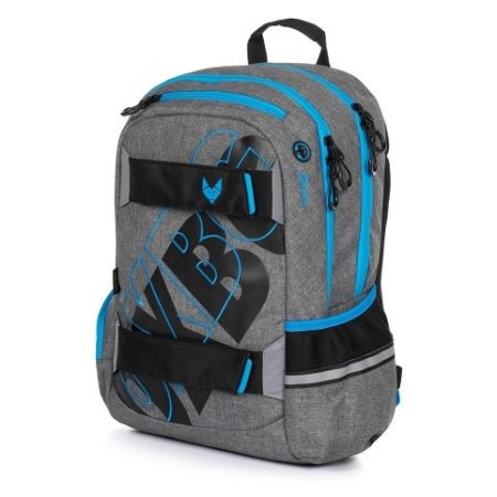 Studentský batoh OXY Sport GREY LINE blue