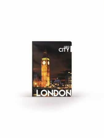 Sešit  A4  444, UV lak  GEO CITY London