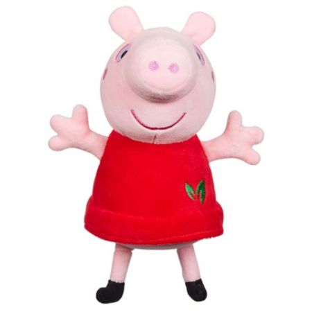 PEPPA Pig ECO plyšová Peppa 20 cm červené šaty