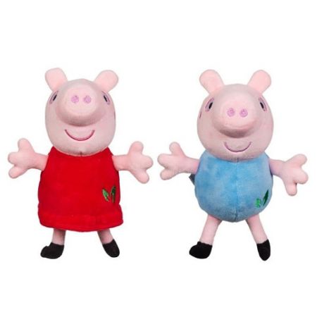 PEPPA Pig ECO plyšáci - 15cm Peppa/George assort