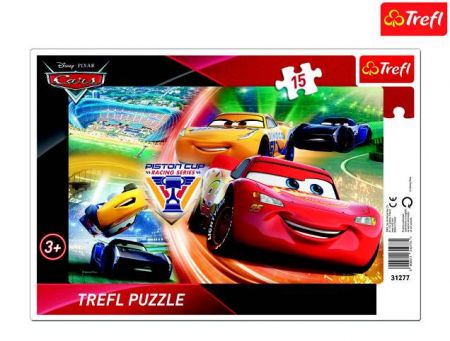 Trefl Puzzle Cars Boj o vítězství 33x23cm 15 dílků