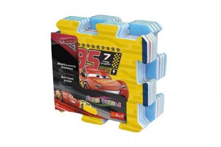 Pěnové puzzle Cars 3/Auta 32x32x1,5cm 8ks v sáčku