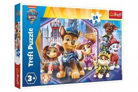 Puzzle Maxi 24 dílků Paw Patrol/Tlapková patrola ve filmu 60x40cm v krabici 40x26,5x4,5cm