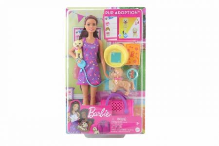 Barbie Panenka s pejsky HKD86