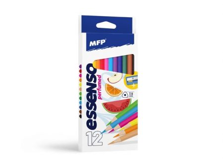 Pastelky MFP 12 ks Voňavé triangular s ořezávátkem