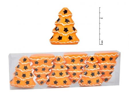 Stromeček 7cm/6ks s potiskem