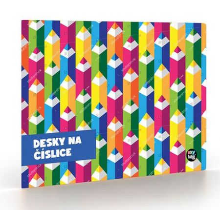 Desky na číslice Pastelky