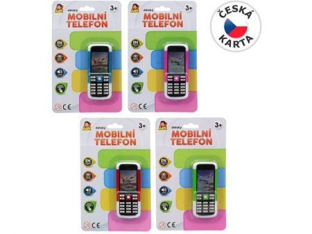 Mobilní telefon na baterie, 10,7 x 4,7 cm