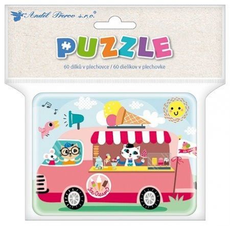 Puzzle zmrzlinář 23 x 17,5 cm, 60 dílků