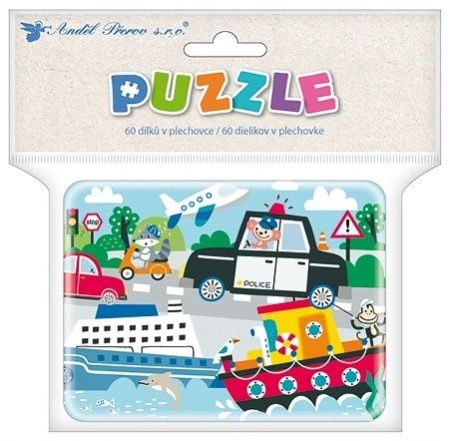 Puzzle doprava 23 x 17,5 cm, 60 dílků