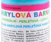 Univerzální akrylové barvy lesklé 50g, perleťové - 7. TYRKYSOVÁ PERLEŤOVÁ