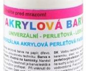 Univerzální akrylové barvy lesklé 50g, perleťové - 1. BÍLÁ PERLEŤOVÁ