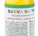 Barva na textil, na světlé materiály 50g   1. ŽLUTÁ