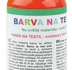 Barva na textil, na světlé materiály 50g   2. ORANŽOVÁ