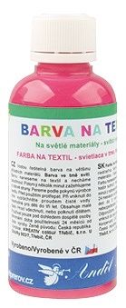 Barva na textil, na světlé materiály 50g   4. RŮŽOVÁ