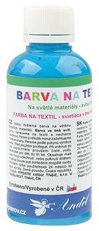 Barva na textil, na světlé materiály 50g   6. SVĚTLE MODRÁ