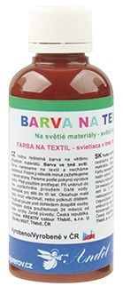 Barva na textil, na světlé materiály 50g   11. TMAVĚ HNĚDÁ