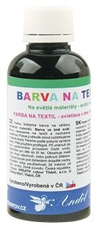 Barva na textil, na světlé materiály 50g   12. ČERNÁ