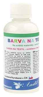 Barva na textil, na světlé materiály 50g   13. BÍLÁ