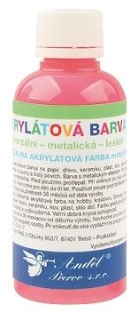 Barvy na textil, na světlé materiály, svítící ve tmě 50g - 3. NEON ČERVENÁ