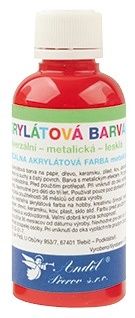 Univerzální akrylová barva lesklá, základní odstín 50 g - 3. ČERVENÁ