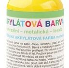 Univerzální akrylová barva lesklá, metalická 50g - 1. ŽLUTÁ METALICKÁ