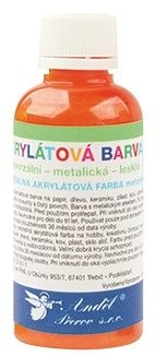 Univerzální akrylová barva lesklá, metalická 50g - 2. ORANŽOVÁ METALICKÁ