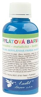 Univerzální akrylová barva lesklá, metalická 50g - 7. TMAVĚ MODRÁ METALICKÁ