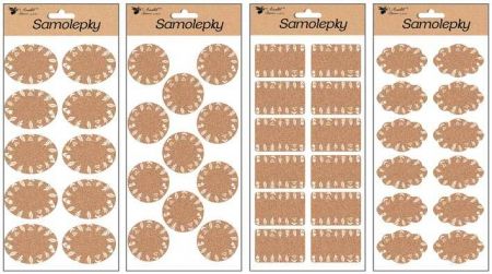 Samolepky popisovací 28x14 cm, korkové